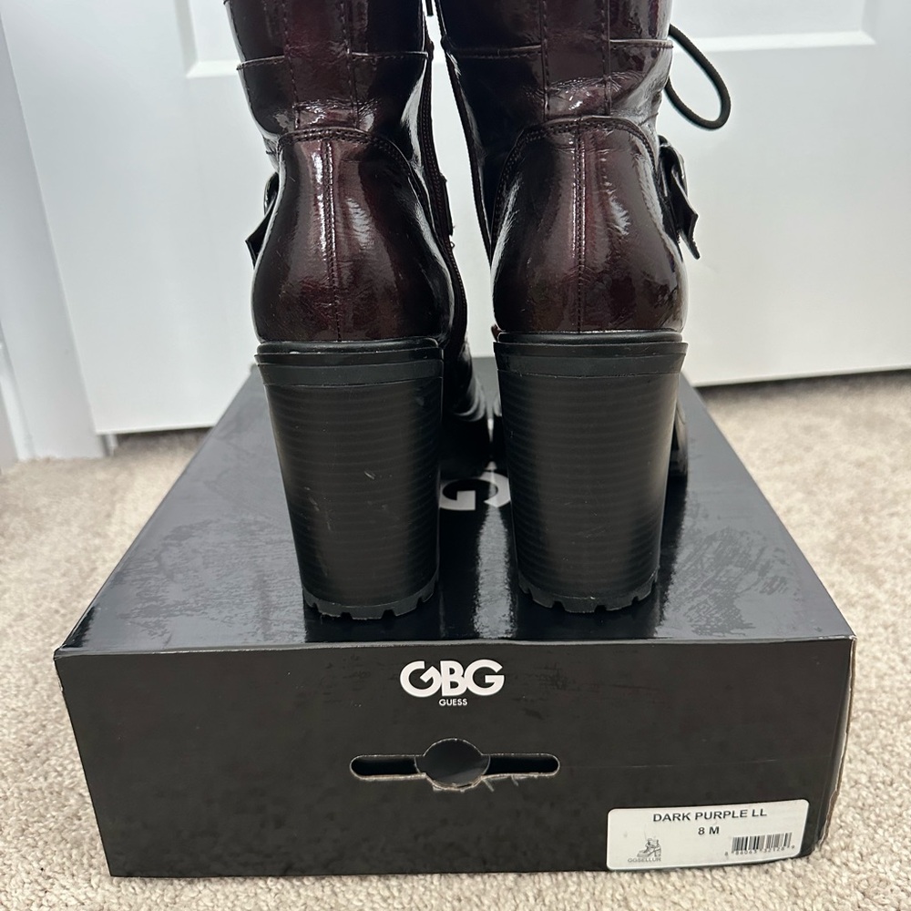 GBG Guess Dark Purple Booties - Sz 8 - Picture 4 of 7